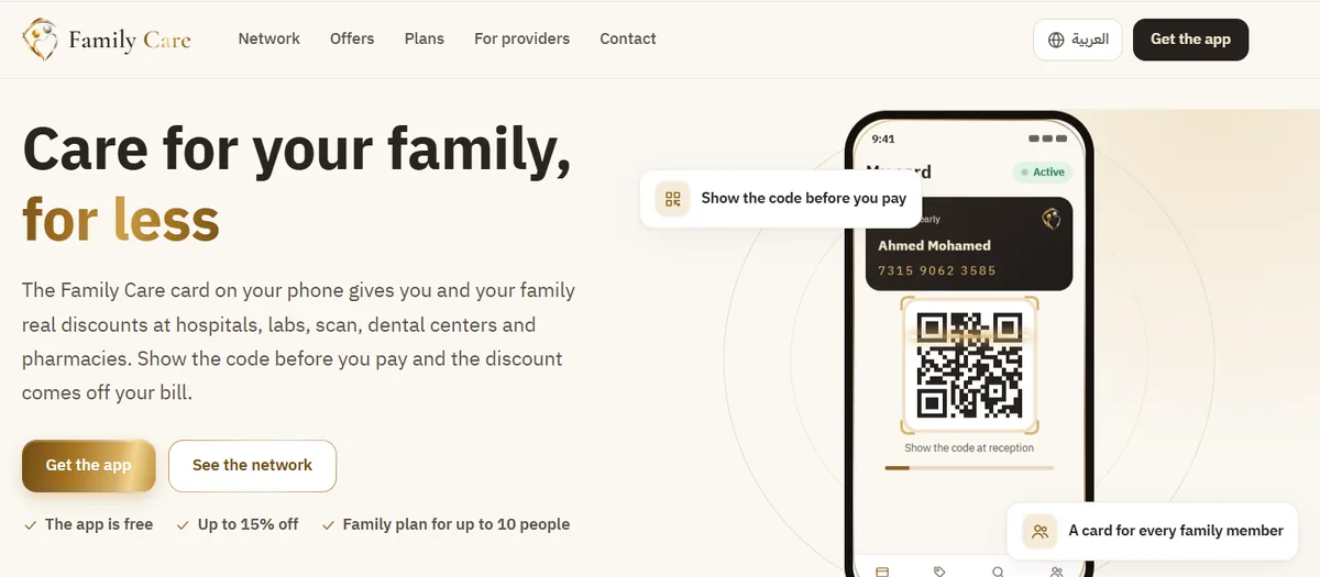 Family Care website